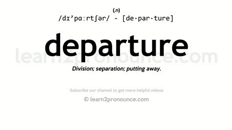 departure tradução|departure meaning.